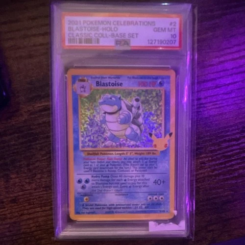 Pokémon 2021 Celebrations Classic Collection Blastoise Holo PSA 10 2/102