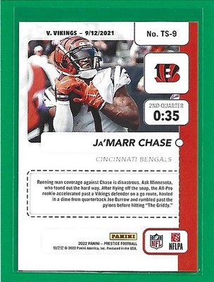2022 Panini Prestige - Time Stamped Ja'Marr Chase #TS-9 Cincinnati