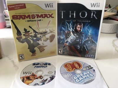Sam & Max: Season One Thor 90 Great Games Spore Hero (Nintendo Wii, 2008)