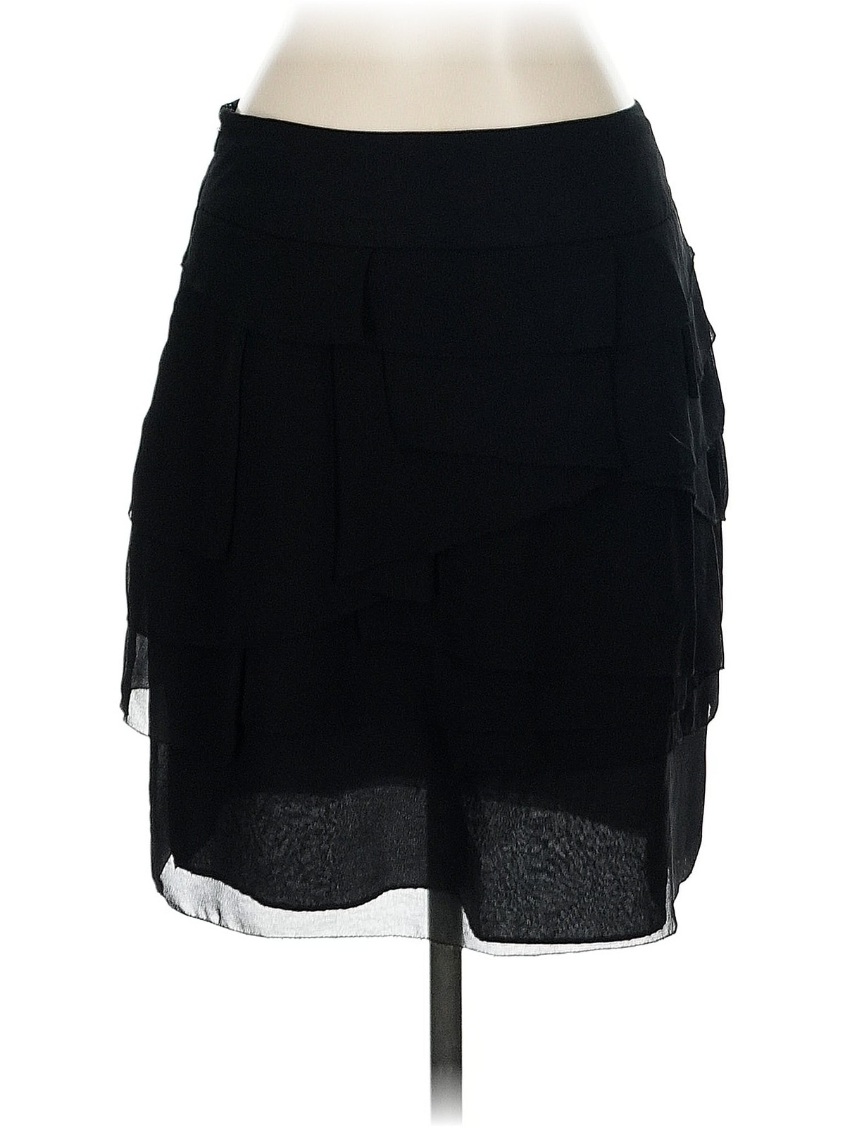 Zara Basic Women Black Formal Skirt S thumbnail 2