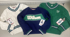 WILSON Girls Tennis Sweatshirt or Cable Knit Sweater Choose Color Size NWT