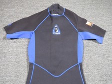 O'Neill Dive Team Wetsuit Shorty Mens Large Black Blue Neoprene Surf Swim Scuba