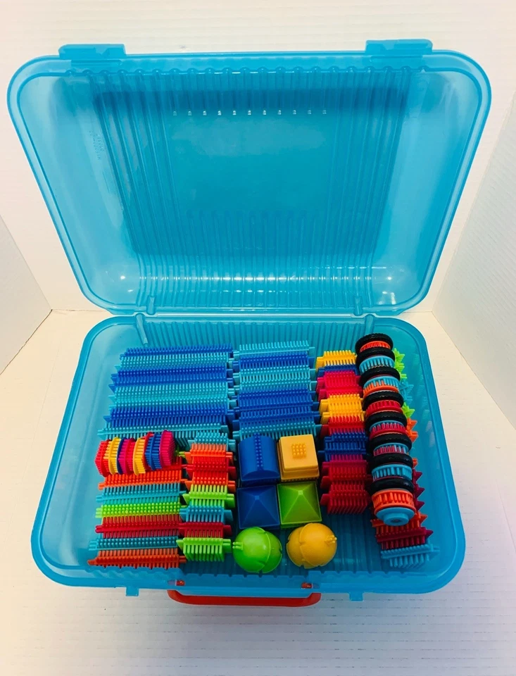 NIB - Battat Bristle Block 113-Piece Set, SEALED BAG, CARRY ON BOX  - Image 3 of 4