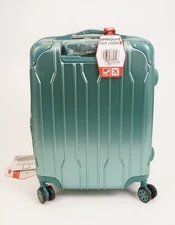 Heys Xtrak 21-Inch Expandable, Lightweight Carry-On Luggage (Midnight Green)