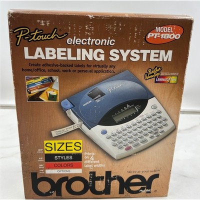Brother P-Touch PT-1800 Electronic Label Maker System Laminated Tape Open Box