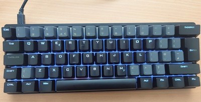 VORTEX POK3R 3 MX Cherry Blue Switch Mechanische Tastatur Schwarz