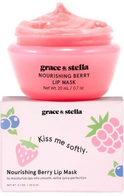 Grace & Stella Award Winning Lip Plumper Nourishing Berry Lip Mask