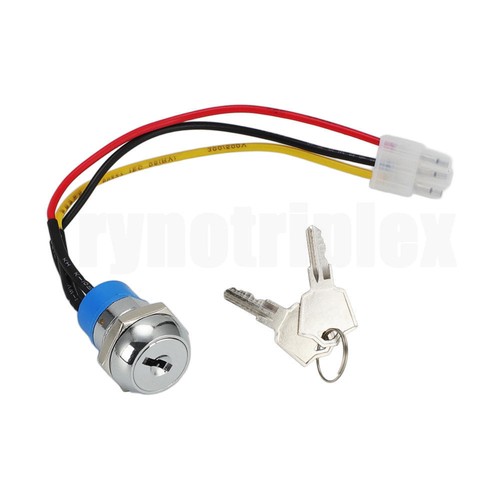 Ignition Key Switch Replacement W/ 2 Keys For 2005-15 GEM Cars Plug-n ...