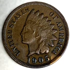 1905 Indian Head Cent Penny VF Very Fine Condition 1c One Cent US Coin- 3517