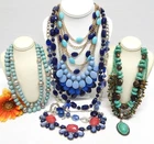 VINTAGE TO NOW FASHION/COSTUME JEWELRY NECKLACE LOT, ASSORTED MATERIALS