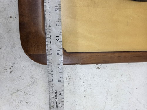 Marine Boat Wood Table Top 18" x 17" & Garelick Side Mount Stainless Steel Leg - Picture 14 of 16