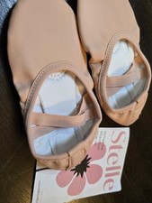 Stelle Toddler's Full Leather Ballet Shoes TS8 Ballet Pink Size 10 Months