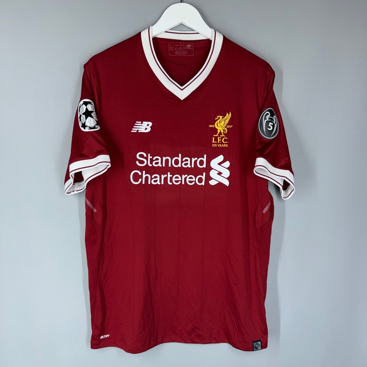 LIVERPOOL ANFIELD 125 YEARS 2017 2018 HOME SHIRT JERSEY L #11 M