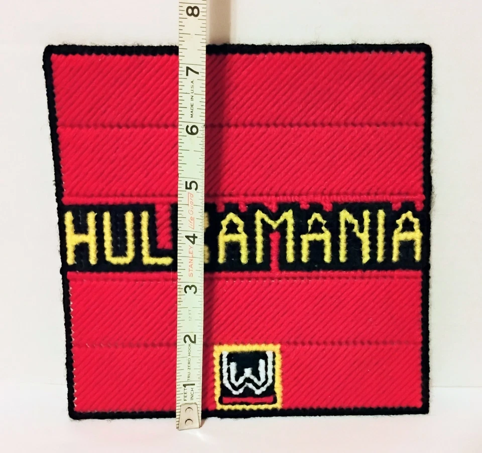 Crotchet coleccionable HULKAMANIA punta de aguja 7x7" Hulk Hogan Wwe WWF lucha libre  Foto 2 de 3