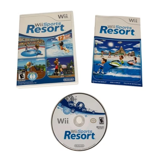 Nintendo Wii 2009 Sports Resort Complete Video Game with Manual & Case Tested
