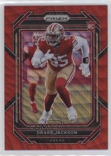 2022 Panini Prizm Rookies Red Wave Prizm /149 Drake Jackson #396 ku9