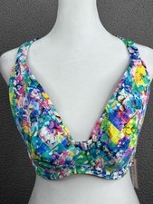 NEW Freya Bikini Top Womens 32G Tropical Paradise Island Floral