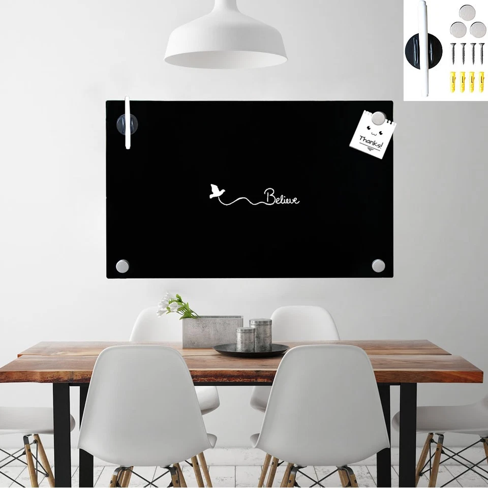 Magnettafel Memoboard Glastafel Magnetpinnwand Magnetboard Glasmagnettafel Tafel - Bild 4 von 4