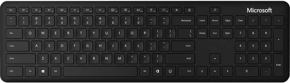 Microsoft Bluetooth-Tastatur, QSZ-00001, US Layout QWERTY Schwarz - Wireless - Bild 2 von 4