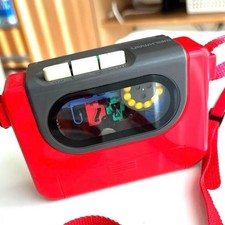 My First Sony Cassette Player Walkman WM-3000 Model Red Black Used