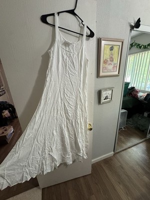 HolyClothing Amelia Maxi Chemise, White, Size Small