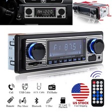 Bluetooth Single Din Car Stereo FM Radio MP3 Player USB/SD/AUX Remote Control
