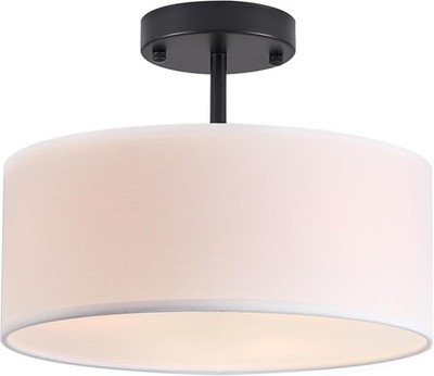 Semi Flush Mount Ceiling Light 13 inch Modern 3-Light Ceiling Light Fixture
