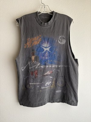 Dennis Rodman The Menace Muscle Tank Top Distressed Faded Medium