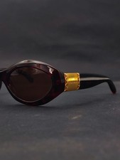 Vintage Rochas Paris 9018 Tortoiseshell Oval Sunglasses Made in France