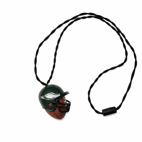 Philadelphia Eagles Mini Helmet & Football Necklace Fan Apparel Fan Gear NFL