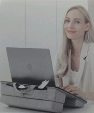 Adjustable Laptop Lap Desk with Adjustable Cushion Fits up to 17x12.5x3.5"Laptop