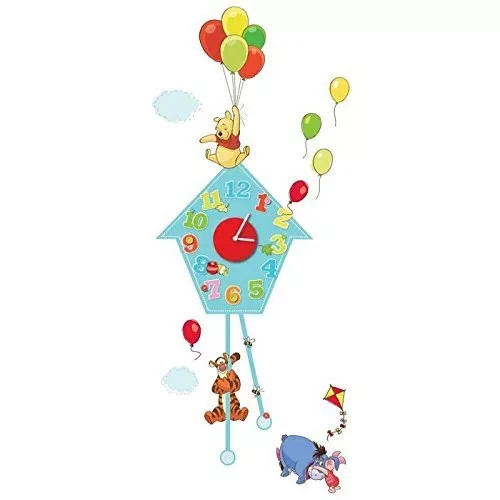 Winnie the Pooh Sticker Wall Clock