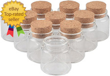 Capacity 50Ml Glass Bottles with Cork Small Transparent Mini Empty Glass