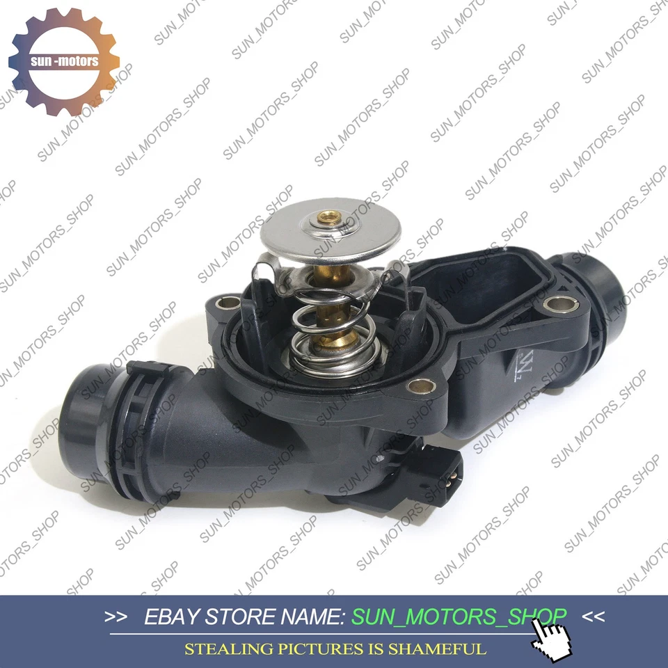 Carcasa termostato con junta para BMW E46 323i 325i 328i 330i 525i 528i X3 X5 Z3 Foto 3 de 4
