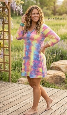 bright boho dress Boho Floral Ruffle Mini Dress  V-Neck Batwing Sleeve A-Line Dress