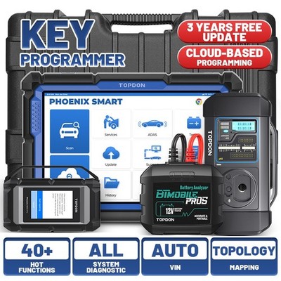 TOPDON Phoenix SMART+ Intelligent Max Diagnostic Tool ECU Online Coding 3YFreeUp