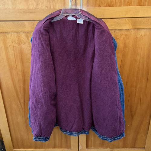 Chaqueta de mezclilla Blair bloques de colores de gran tamaño grunge Y2K vintage 2XL forrada con bolsillo a presión - Imagen 14 de 14