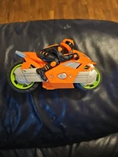 Dolgen Orange Motorcycle Plastic Bike Racer  Launcher Toy Replacement INCOMPLETE