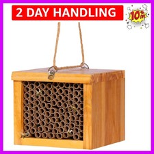 Mason Bee House - Wax Coated Bee Hotel for th...
