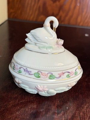 Lenox The Swan Easter Egg with Lid Limited Edition 2001 BRAND NEW IN BOX COA