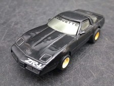  B Tyco Corvette ZR1 Black HO Slot Car HP7