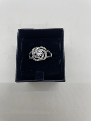 Stauer Ring Super Nova DiamondAura Sterlingsilber Größe 9