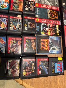 Sega Genesis lot 27 video game carts, 3 CIB complete, 6 boxes nice titles RPG ++