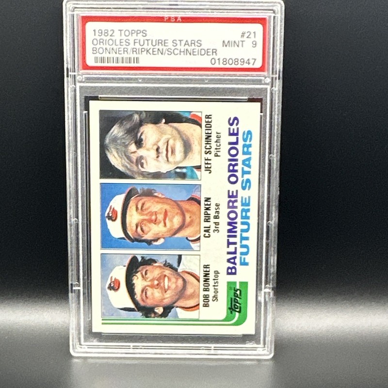 1982 Topps Orioles Future Stars Cal Ripken #21. PSA 9