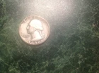 1950-D Washington Quarter (hot pink/lt blue)