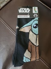 MENS NOVELTY CREW SOCKS DISNEY STAR WARS R2- D2 SIZE 9-13 NWT GREAT GIFT