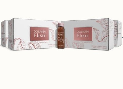ISAGENIX Collagen Elixir Marine Collagen 10 ct Bottles 1.69 fl oz 4 Boxes 03/27