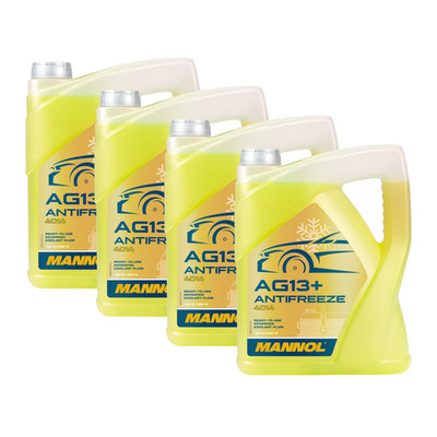4x MANNOL Antifreeze AG13+ (-40°C) Advanced 4014 5L