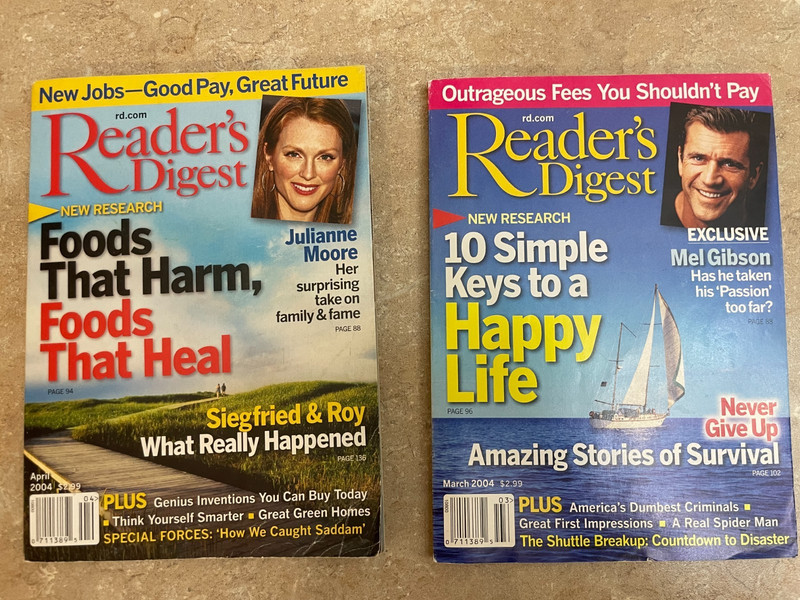 Readers Digest Magazine March & April 2004