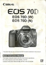 Original Manual for Canon EOS 70D Camera